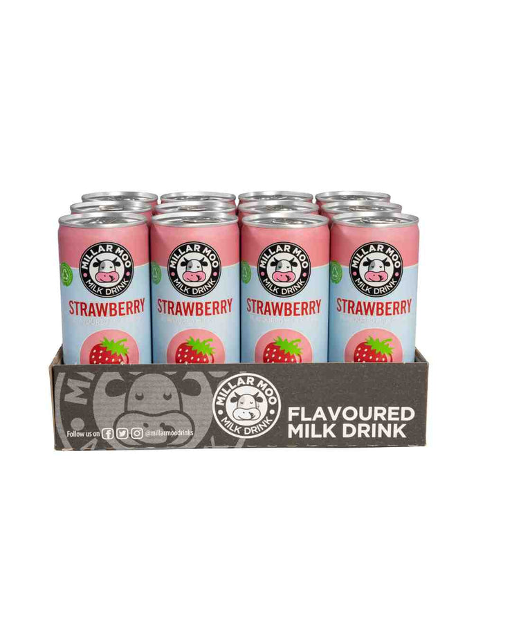 Crate of Strawberry Milkshake